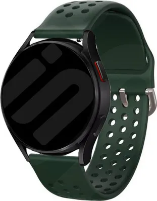 Produktbild von Strap-it Samsung Galaxy Watch 6 Classic 47mm Atmendes Silikon Armband (Armeegrün)
