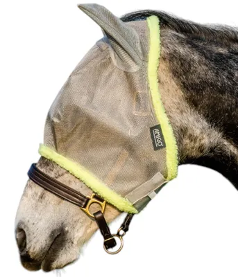 Produktbild von Horseware Ireland Fliegenmaske Amigo Fly Mask Silver / Lime Full