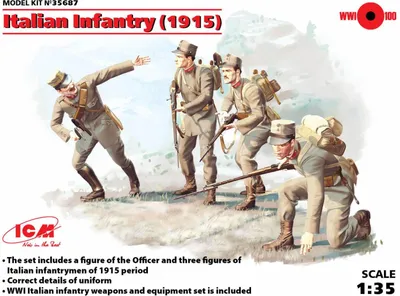 Produktbild von ICM 35687 - 1:35 Italian Infantry 1915 - Neu