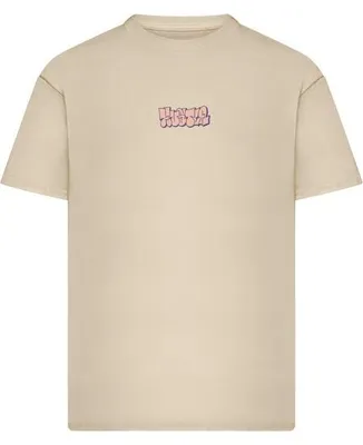 Image de T-shirt oversize pour homme, modèle "Crown Car" de Mr. Tee, couleur blanc sable - taille 4XL