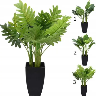 Produktbild von Künstliche Grünpflanze im Topf 65cm Realistische Dekoration