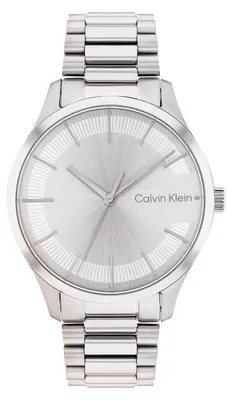 Imagen del producto de Reloj de cuarzo analógico Calvin Klein, colección Iconic, para hombre y mujer, con pulsera