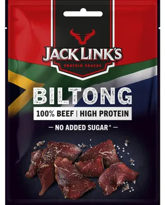 Produktbild von Jack Link's Biltong 40g – Proteinreicher, luftgetrockneter Rindfleisch-Snack