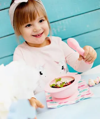 Produktbild von KIDodo Silikonlöffel Fisch Rosa, 6m+