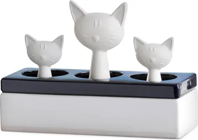 Produktbild von WENKO Luftbefeuchter Katzenfamilie Keramik Diffuser Humidifier Raum Luft