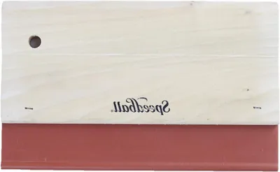 Productafbeelding van Zeefdruk Rakel - Inktmes Hout - Textiel Bedrukken - Houten Handvat - 8 Inch - Meerkleurig