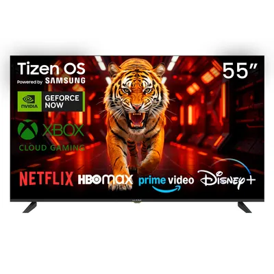 Produktbild von Kiano Elegance 55" UHD 4K Tizen OS Powered by Samsung (flat, 55 Zoll / 139.7 cm) DLED Smart TV