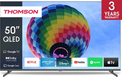 Image de Thomson 50QG4S14, 139,7 cm (55"), 3840 x 2160 px, QLED, Smart TV, Wi-Fi, Gris