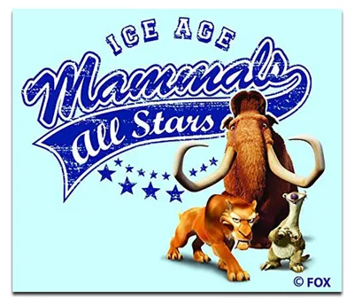 Obrázok produktu pre Ice Age Mammals All Stars - nášivka, nažehľovačka, nažehľovací obrázok, nášivka, nášivky, veľkosť: 7 x 6 cm