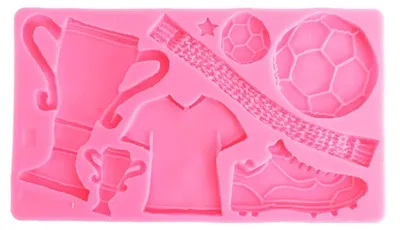 Productafbeelding van Siliconenmal voor voetbaltrofee, geschikt voor chocolade en snoep