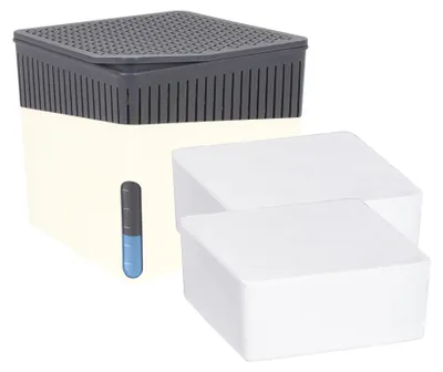 Produktbild von WENKO Raumentfeuchter Mod. Cube Weiß 2 x 500 g, für Räume bis ca. 40 m³