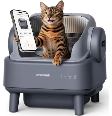 Productafbeelding van Automatische kattenbak - Zelfreinigend - XXL - App - Met kattenbakmat en 40 zakken