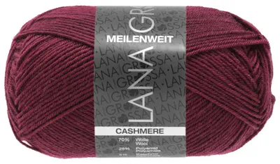 Produktbild von Lana Grossa - Meilenweit 4-fach 50g Cashmere 0044 bordeaux