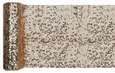 Produktbild von Tischläufer gold aus Pailletten 3 m x 19 cm