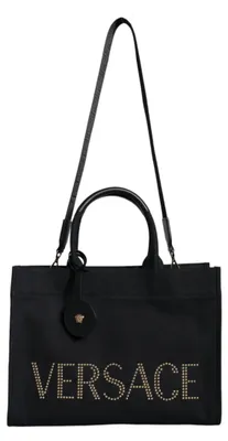 Produktbild von Versace Tragetasche aus Leder in Schwarz