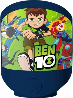 Produktbild von LED Nachtlicht Nachtlampe Ben10 Hero Time Blau Tageslicht für 3 x AAA Batterien kabellos
