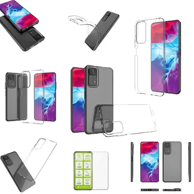 Immagine prodotto di Custodia in silicone TPU + custodia in vetro H9 per Xiaomi Redmi Note 11S / 11 4G