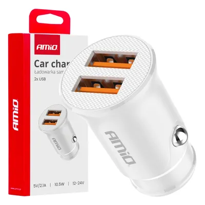 Obrázek produktu pro Nabíječka do auta 2x USB-A 2,1A QC RYCHLÝ ELEGANTNÍ DESIGN KVALITA