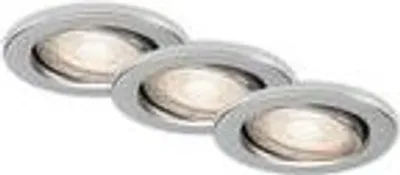 Produktbild von LED Einbauleuchten schwenkbar 3er Set GU10 5 W alu Metall IP23 Ø 8,6 cm Briloner