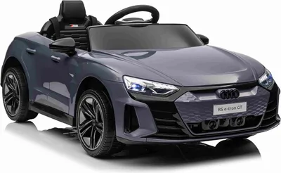 Produktbild von Elektrisches Kinderauto Audi RS E-tron GT 12V, grau, breiter Einzelsitz, 2,4-GHz-Fernbedienung, USB-/AUX-Eingang, Bluetooth, Federung, Lithium-Batterie, LED-Leuchten, 2 x 25W Motor, ORIGINALE Lizenz