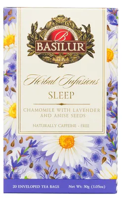 Obrázek produktu pro Čaj Basilur Sleep, bylinný, 20 sáčků po 1,5 g