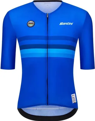 Obrázok produktu pre Santini Uci World Champion Italy 2025 Cyklistický dres s krátkymi rukávmi Modrý L Modrý L