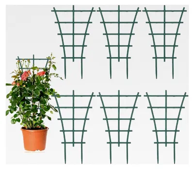 Produktbild von Rankhilfe für Zimmerpflanzen, 6 Stück, Garten Pflanzenstütze, Wiederverwendbare Pflanzenstützen für Mini Kletterpflanzen, Zusätzlicher Wachstumsraum