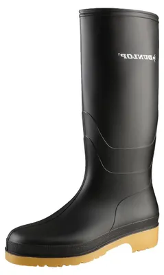 Produktbild von DUNLOP Dull Klassischer Gummistiefel Schwarz, Regenstiefel Uni, Größe 34