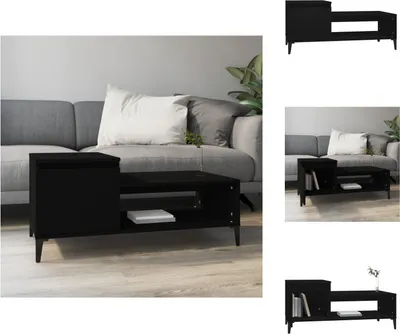 Produktbild von vidaXL Couchtisch Schwarz 100x50x45 cm Holzwerkstoff -  Couchtische