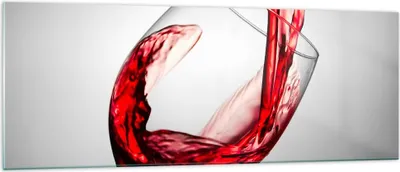 Produktbild von Bilder auf glas - Trinken glas wein - 140x50cm - Glasbilder - Wandbilder - Kunstdruck - zum Aufhängen bereit - Wanddekoration aus Glas - Glas Bilder - Wandbild auf Glas - Einteilig - GAB140x50-2258