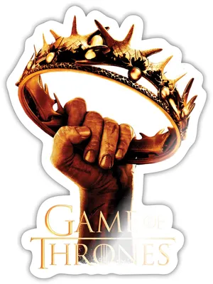 Produktbild von Spreadshirt Game Of Thrones Logo Sticker Aufkleber, 10 x 10 cm, Weiß glänzend