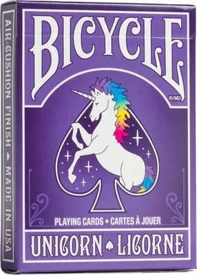 Obrázok produktu pre Bicycle® Deck of Cards - Unicorn Hracie karty Deck of Cards Karty na poker Karty kúziel Single Deck