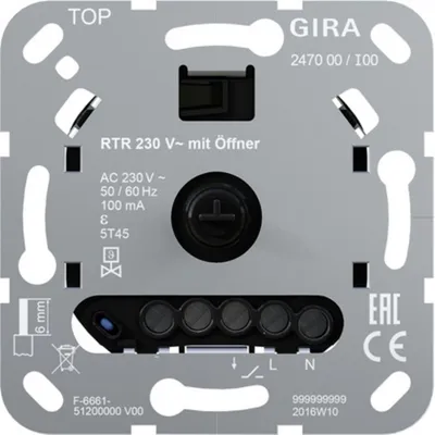 Produktbild von GIRA Raumtemperaturregler 230VÖffner Einsatz 247000