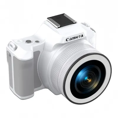 Obrázok produktu pre ZELURXX Kompaktný digitálny fotoaparát 48MP 2K video 16x zoom IPS displej LED svetlo OTG biely