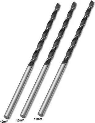 Zdjęcie produktu dla Zestaw 3 bardzo długich wierteł do drewna (10 x 300 mm )