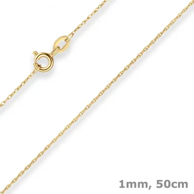1mm-Doppelankerkette-aus-333-Gelbgold-50cm
