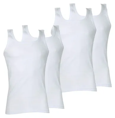 Productafbeelding van Athena dames tanktop van biologisch katoen, model 8a72. Badbroek, wit, maat S (4-pack)
