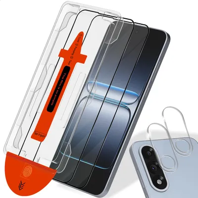 Obrázek produktu pro 2-balení OnePlus Nord 5 Ochranné sklo na displej & 2-balení ochrana objektivu - Tvrzené sklo | [Automatická instalace] - Bez bublin