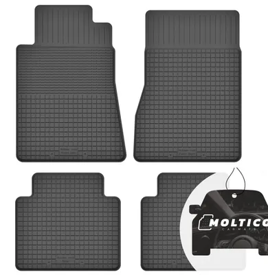 Immagine prodotto di Set di tappetini in gomma con bordo, adatti a tutte le stagioni, per Mercedes Classe C W201 190, dal 1982 al 1993
