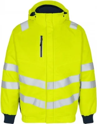 Produktbild von F. Engel Safety Pilotjacke, Gelb/Blue Ink, Gr. S