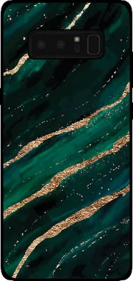 Produktbild von Smartphonica Telefon Fall geeignet für Samsung Galaxy Note 8 mit Marmor-Druck - TPU zurück Abdeckung Fall Marmor-Design - Grün Gold