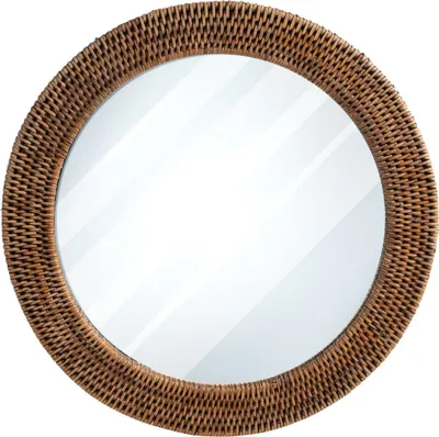Produktbild von H&h Spiegel mit Rattanrahmen cm 40,5
