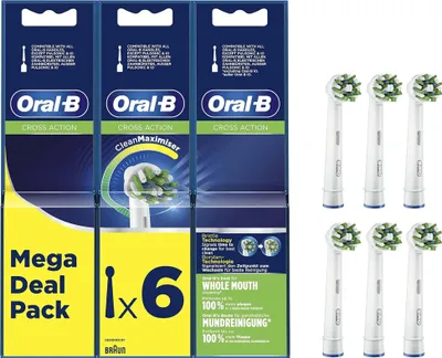 Zdjęcie produktu dla Oral-B CrossAction 80339534, 6 szt., Biały, Niemcy, Oral-B, 32,7 g, 18 mm
