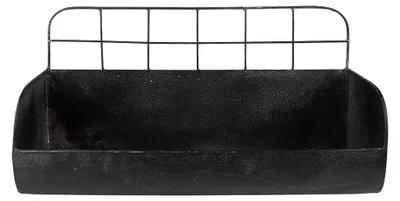 Obrázok produktu pre Clayre & Eef Nástenná polica 38x14x20 cm čierna železná