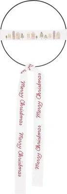 Produktbild von Stickset merry christmas Metallkreis Ø 15 cm