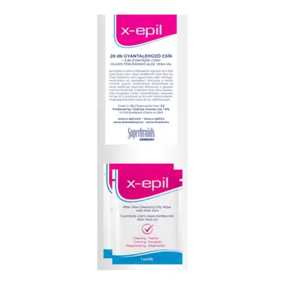 Image de X-Epil - bandes textiles (20 pièces) + lingettes d'huile (2 pièces)