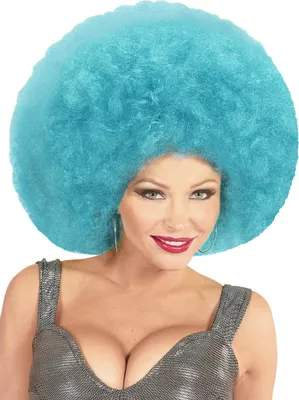 Produktbild von Wuschelkopf Perücke hellblau - Fasching - Karneval