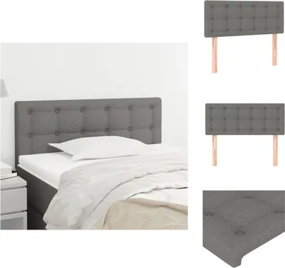 Produktbild von vidaXL Kopfteil Dunkelgrau 80x5x78/88 cm Stoff -  Kopf- & Fußenden