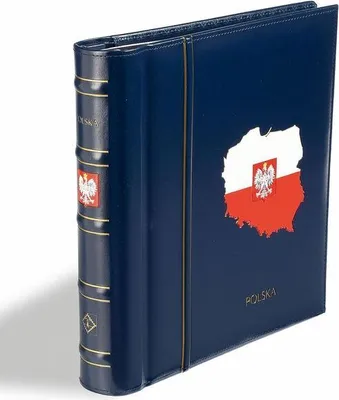 Produktbild von Drehstabbinder PERFECT DP, Classic Design, Prägung POLSKA inkl. Schutzkassette, blau