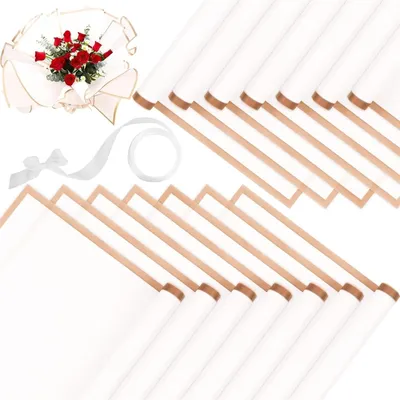 Imagen del producto de Papel de regalo con estampado floral y lazo, ideal para embalajes